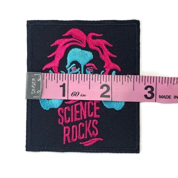 Einstein Science Rocks Embroidered Patch - Picture 3 of 4